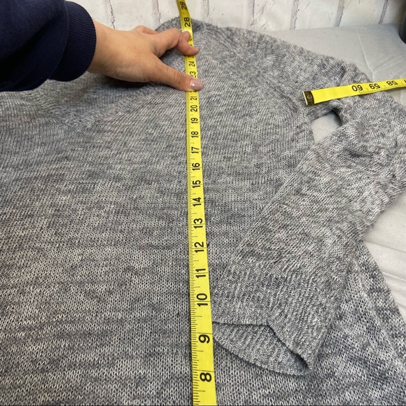 Eileen Fisher Gray Italian Yarn Light Knit Tunic - Picture 7 of 7